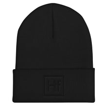 Load image into Gallery viewer, "Hf" Cuffed Beanie (Black)
