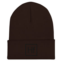 Load image into Gallery viewer, "Hf" Cuffed Beanie (Black)
