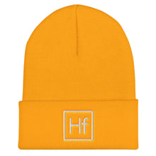 Load image into Gallery viewer, "Hf" Cuffed Beanie (White)
