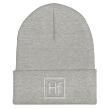 Load image into Gallery viewer, "Hf" Cuffed Beanie (White)
