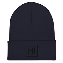 Load image into Gallery viewer, "Hf" Cuffed Beanie (Black)
