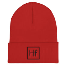 Load image into Gallery viewer, "Hf" Cuffed Beanie (Black)
