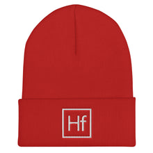 Load image into Gallery viewer, "Hf" Cuffed Beanie (White)
