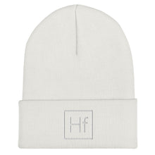 Load image into Gallery viewer, "Hf" Cuffed Beanie (White)
