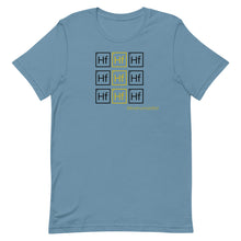 Load image into Gallery viewer, "Hf" 3x3=9 (Black/Gold) T-shirt
